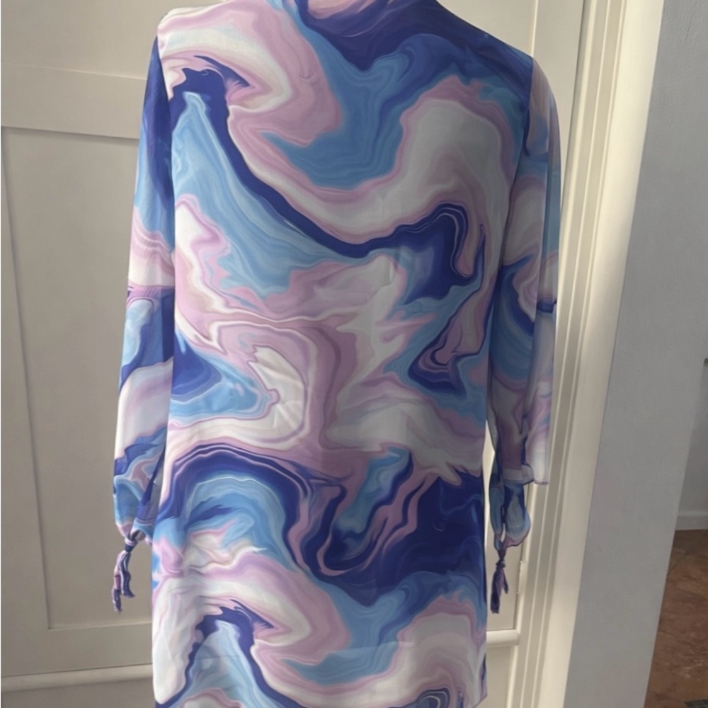 BECCA swim Tie-Front cover up SIZE M/L - Picture 2 of 5